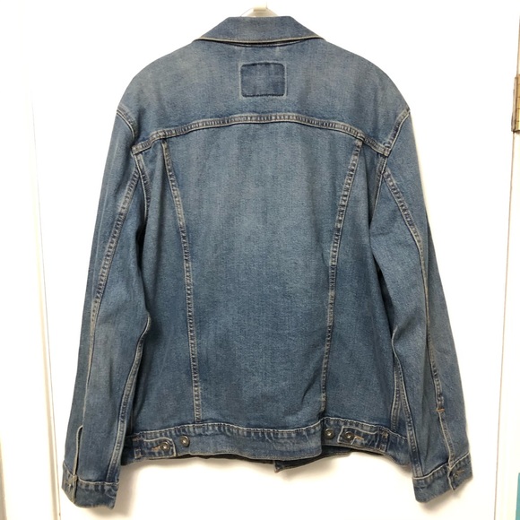 LEVIS VINTAGE STYLE DENIM JACKET BLUE MENS LARGE - Picture 5 of 7